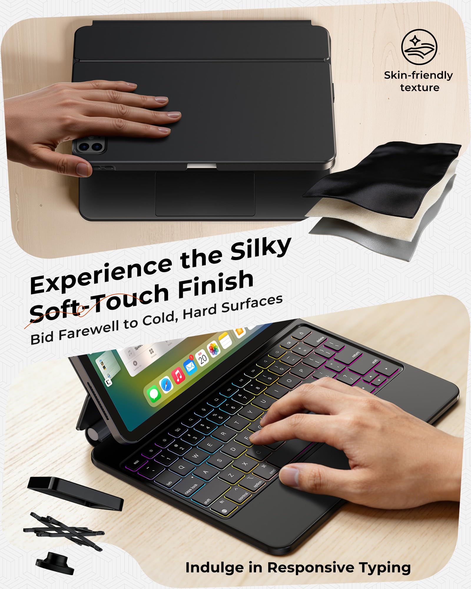 Amazon.com: TSQQST Keyboard Case for iPad Pro 11 Inch (M5/M4,2025